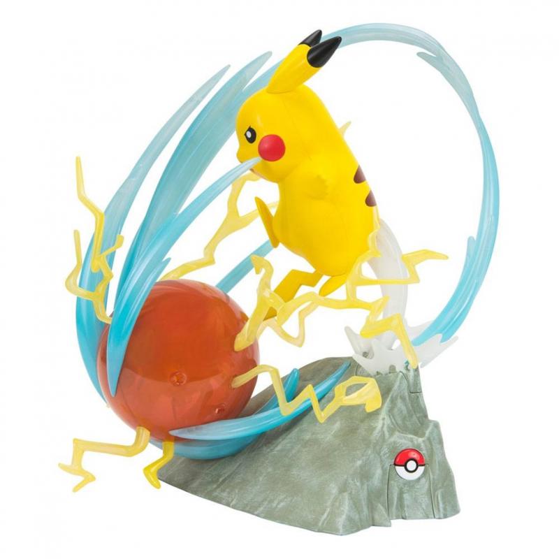 Figura pokemon 25 aniversario con iluminación deluxe pikachu