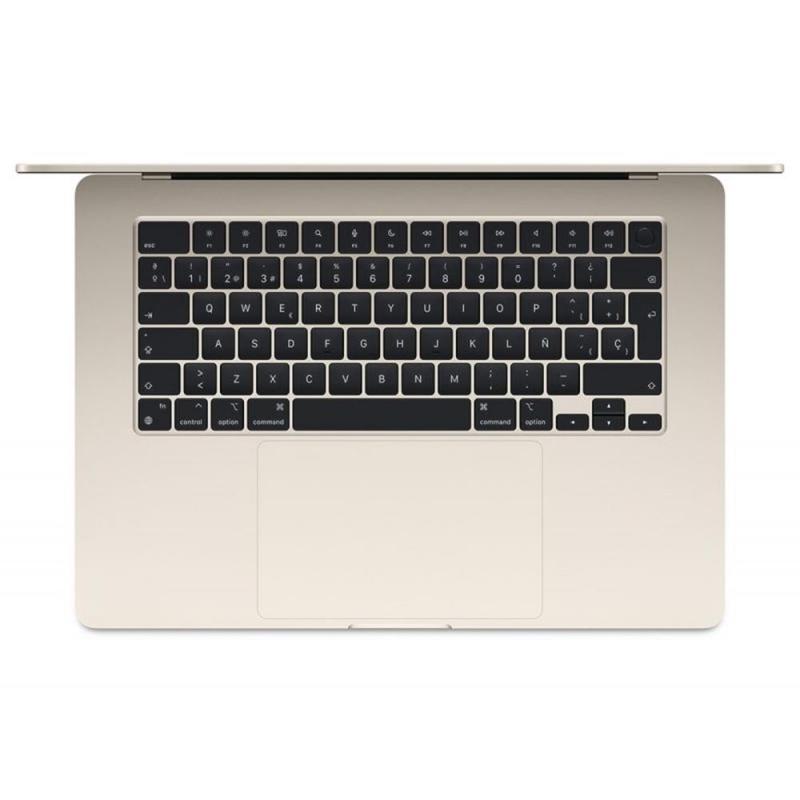 Portatil apple macbook air 15 chip m3 8c 8gb ssd 256gb 15.3pulgadas