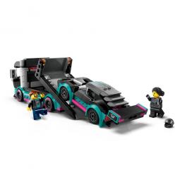 Lego city coche de carreras y camion de transporte