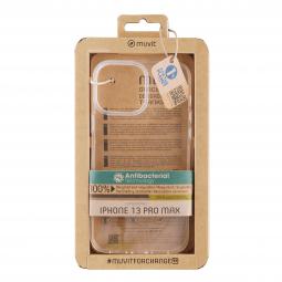 Funda muvit recycletek para apple iphone 13 pro max antibacterias transparente