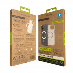 Funda muvit recycletek magsafe para apple iphone 14 plus transparente
