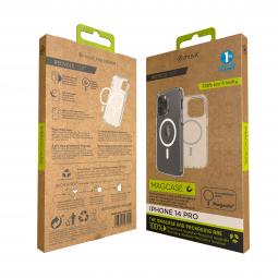 Funda muvit recycletek magsafe para apple iphone 14 pro transparente