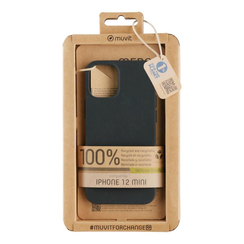 Funda muvit recycletek para apple iphone 12 mini negra