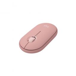 Teclado + mouse logitech pebble 2 combo inalambrico rosa