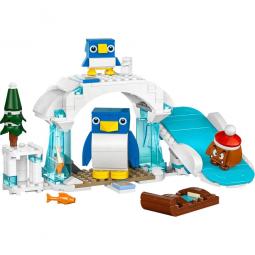 Lego super mario set de expansion: aventura en la nieve de la familia pingui