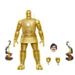 Figura hasbro marvel legends series iron man (model 01 - gold)