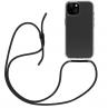 Funda muvit recycletek para apple iphone 15 transparente + colgante negro