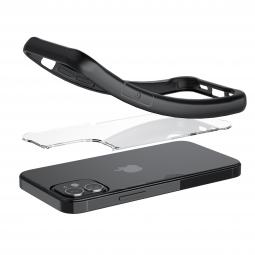 Funda muvit shockproof 2m para apple iphone 12 mini transparente - negra