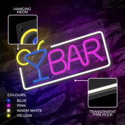 Lampara forever neon plexi led bar multicolor