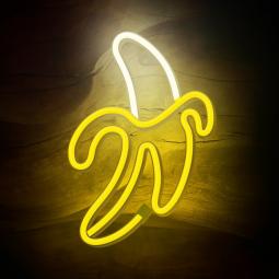 Lampara forever neon led banana white yellow