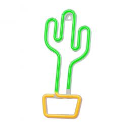 Lampara forever neon led cactus orange green