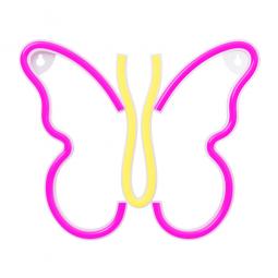 Lampara forever neon led butterfly pink