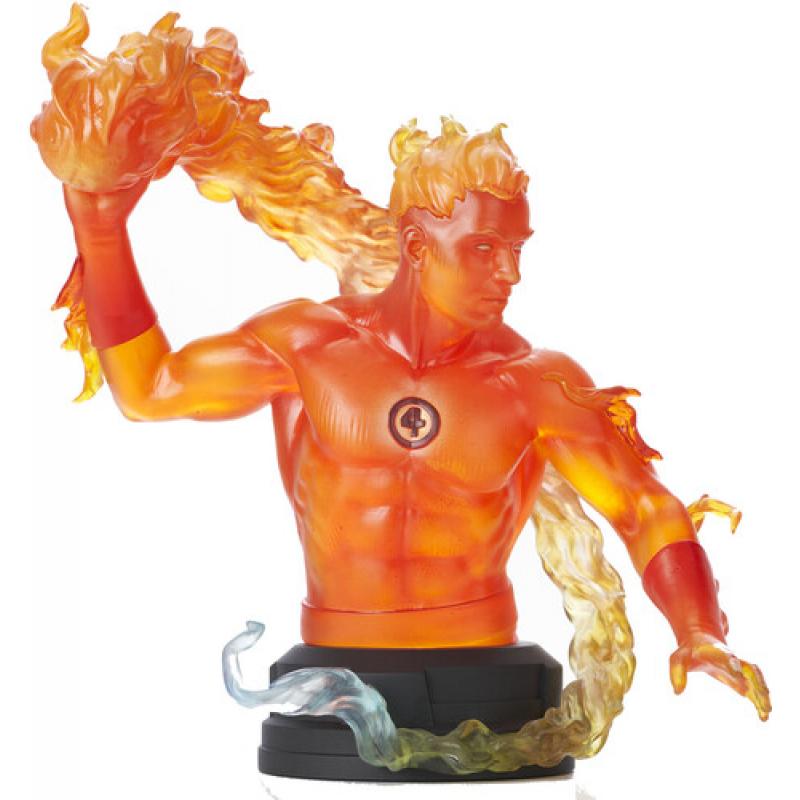 Figura mini busto diamond marvel comic human torch 1 - 6 scale