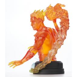 Figura mini busto diamond marvel comic human torch 1 - 6 scale