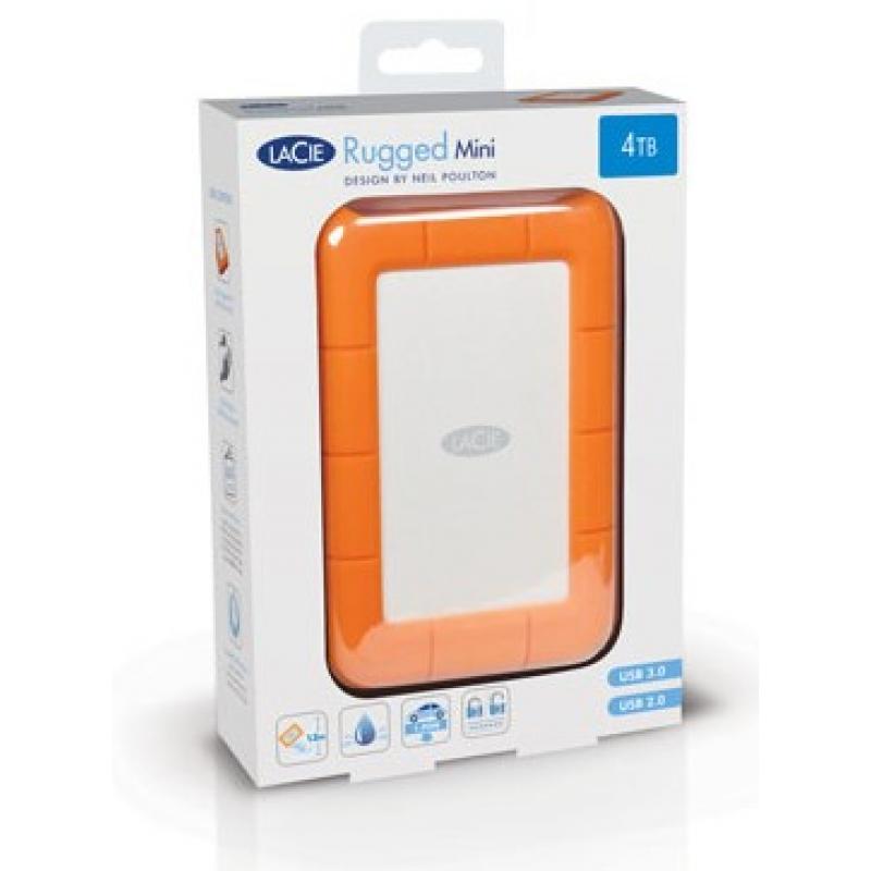 Disco duro externo hdd lacie rugged mini 4tb 2.5pulgadas usb - c