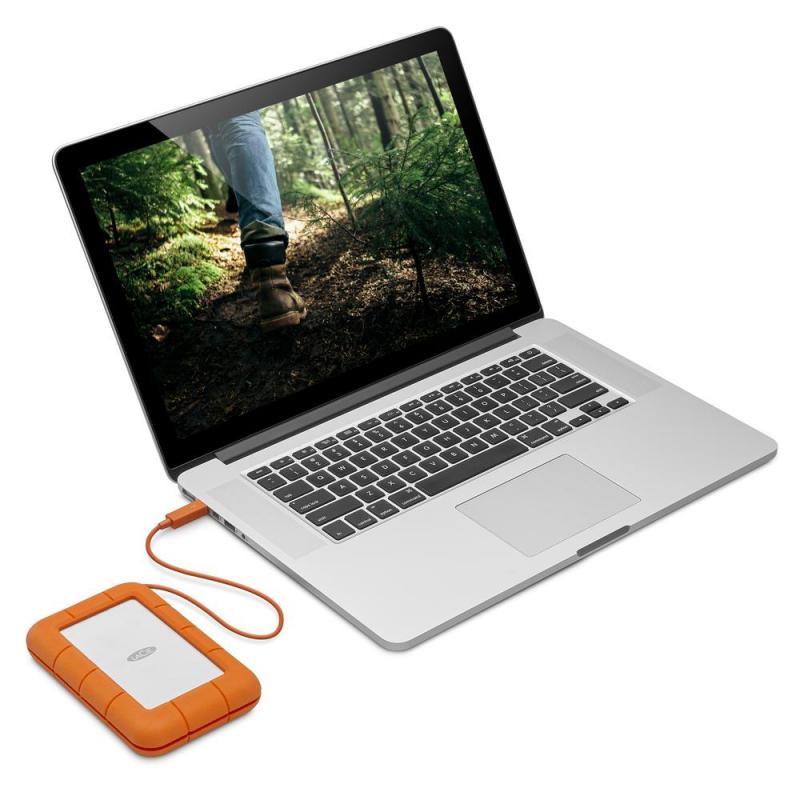 Disco duro externo hdd lacie rugged 5tb 2.5pulgadas usb - c