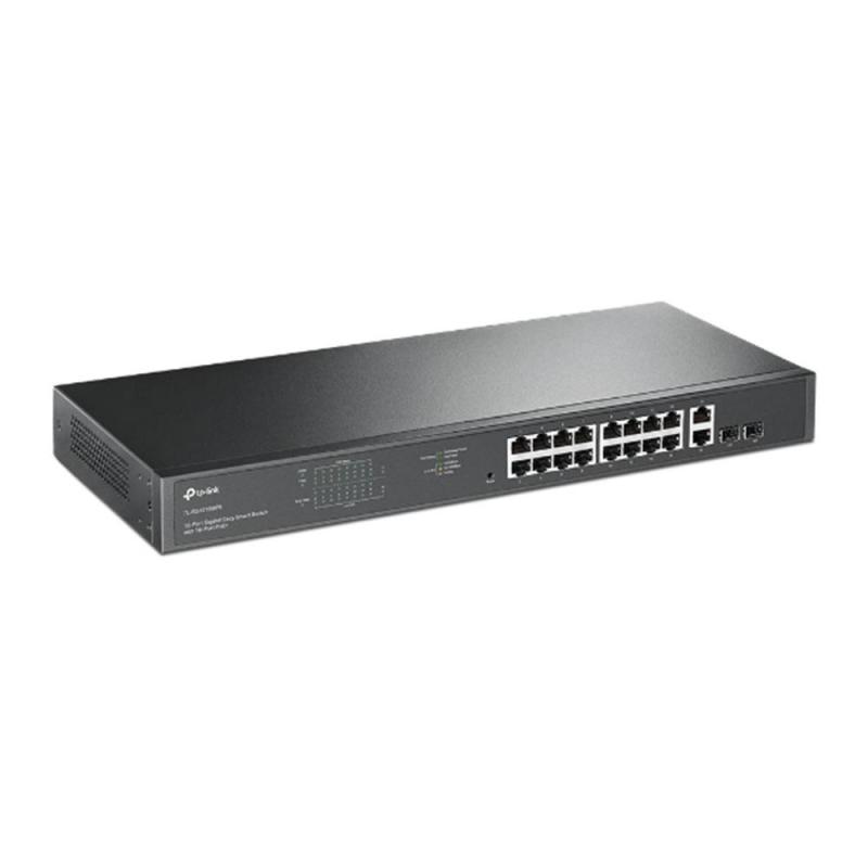 Switch tp - link tl - sg1218mpe 16 puertos poe 192w +2 sfp