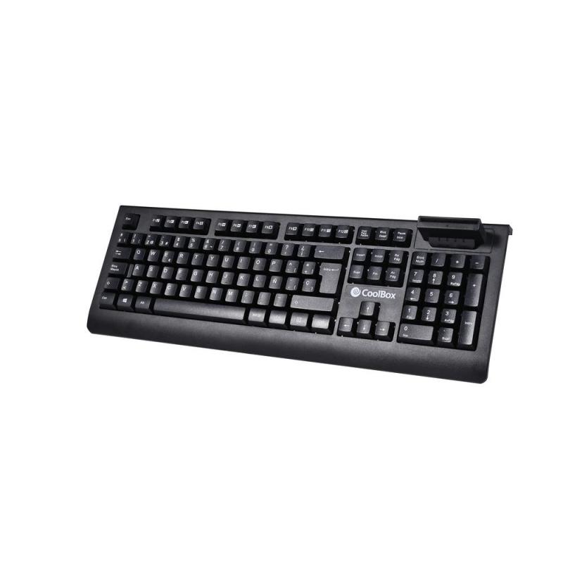 Teclado coolbox con lector dniie 4.0 coo - tec04dni