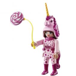 Playmobil niña con traje de unicornio