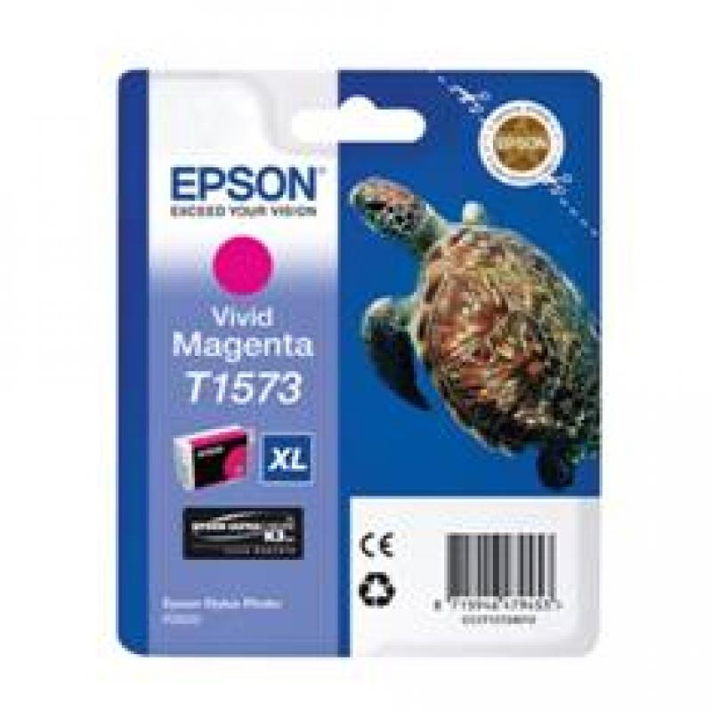 Cartucho tinta epson t157340 magenta vivo para epson photo r3000 - c13t15734010 -  tortuga - Imagen 1