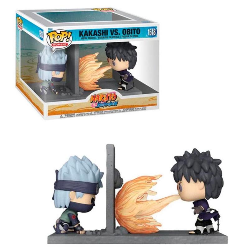 Funko pop moment! naruto shippuden kakashi vs obito uchiha 80256