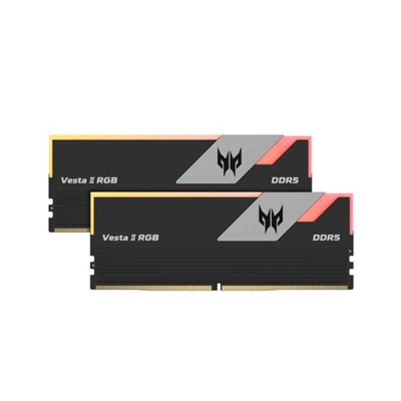 Memoria ram ddr5 32gb 2x16gb acer predator vesta2 - udimm - 6000mhz  cl 30 black rgb