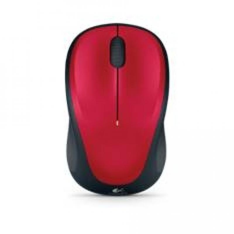 Mouse raton logitech m235 optico wireless inalambrico rojo - Imagen 1