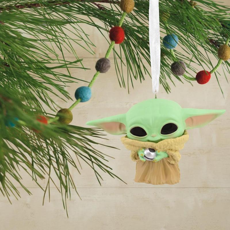 Adorno de navidad funko star wars grogu figura de resina