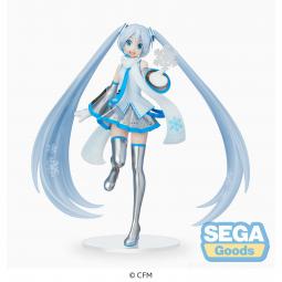 Figura sega goods luminasta hatsune miku snow miku sky town version