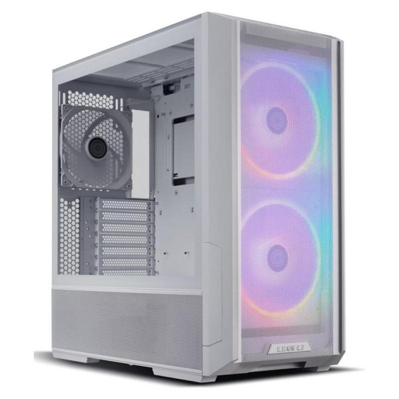 Caja ordenador gaming lian li e - atx lancool 216 argb cristal templado blanco