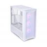 Caja ordenador gaming lian li e - atx lancool ii mesh c rgb cristal templado usb 3.0 blanco