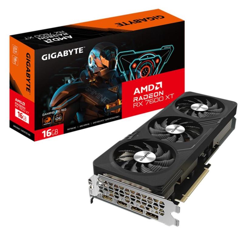 Tarjeta grafica gigabyte radeon rx 7600 xt gaming oc 16gb gddr6 dp hdmi pcie 4.0