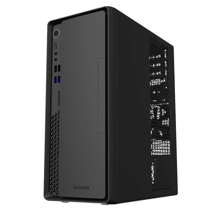 Caja sobremesa phoenix lite evo de 15 litros para placas matx y fuente tfx usb 3.0 y tipo c