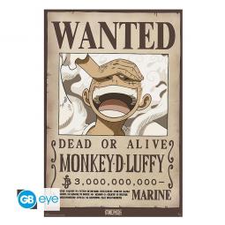 Poster gb eye maxi one piece wanted luffy wano gear 5