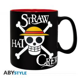 Taza abystyle one piece luffy & skull