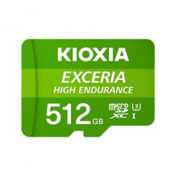 Tarjeta memoria micro secure digital sd kioxia 512gb exceria high endurance uhs - i c10 r98 con adaptador