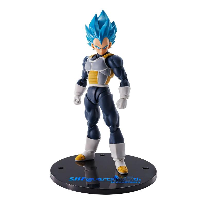 Figura tamashii nations sh figuart dragon ball super saiyan god super saiyan vegeta 15th aniversario