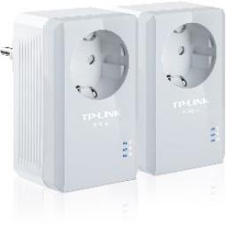 Pack x2 adaptadores de red linea electrica 500mbps powerline con enchufe tp - link - Imagen 1