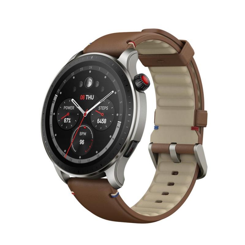 Pulsera reloj deportiva amazfit gtr 4 marron 1.43pulgadas - smartwatch