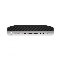 Ordenador reacondicionado mini hp elitedesk 800 g3 - i5 - 6th - 8gb - 256gb m2 - win 10 pro - sin cable trebol