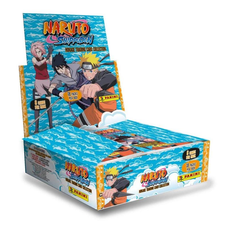 Juego de sobres cartas naruto shippuden hokage trading card collection flow packs expositor (18) edicion ingles