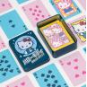 Baraja de cartas en caja metalica paladone hello kitty