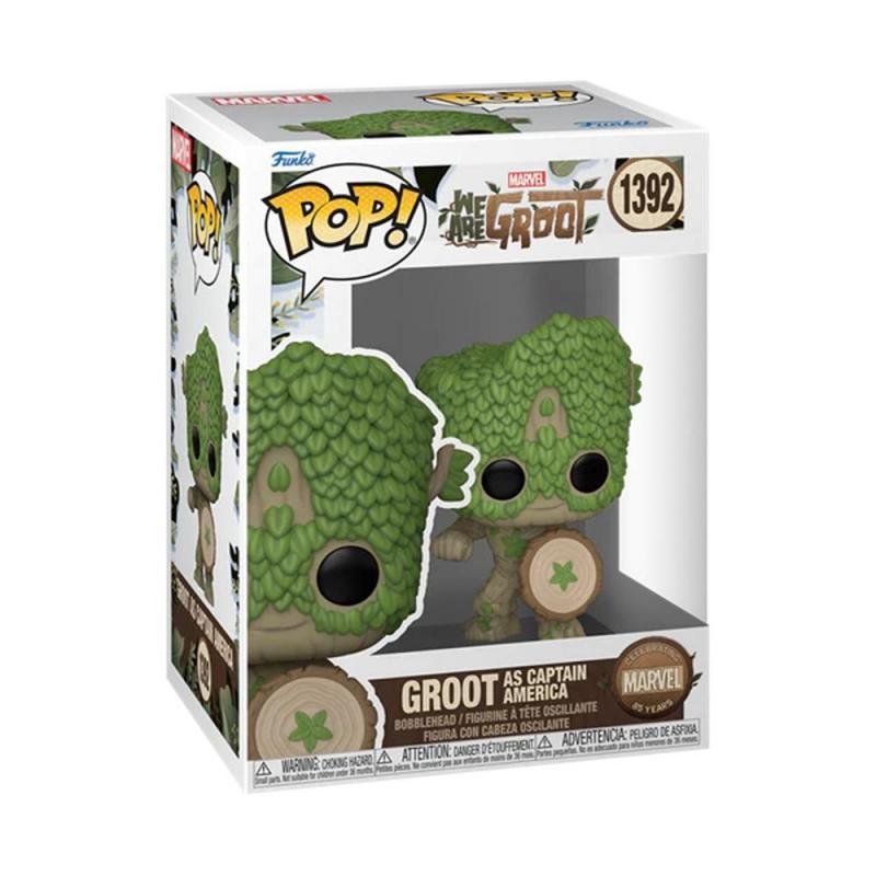 Funko pop marvel: we are groot groot como capitan america 79515