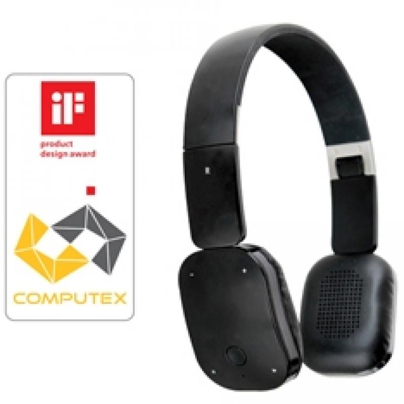 Auriculares inalambricos bluetooth con microfono phoenix bluesound negro hifi - Imagen 1