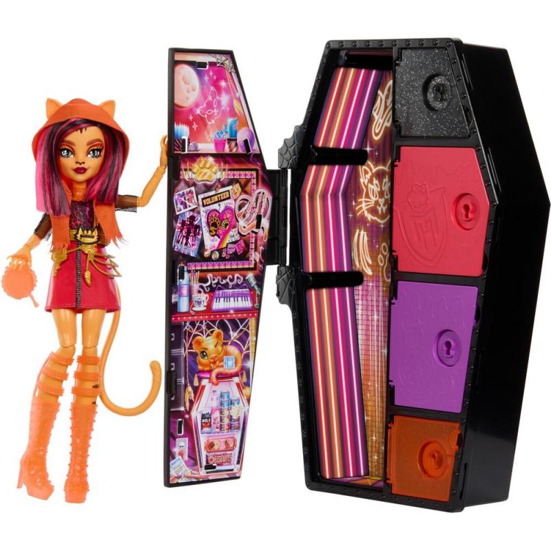 Muñeca mattel monster high skulltimate secrets neon frights toralei