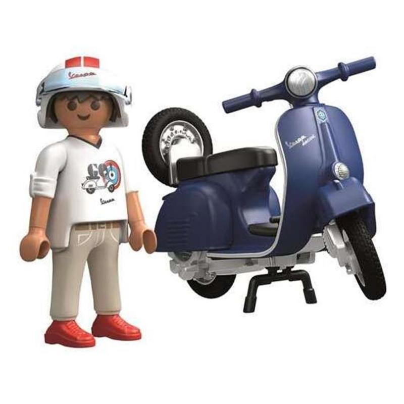 Playmobil vespa 150 sprint veloce azul