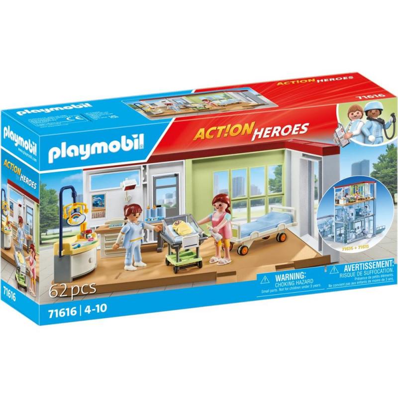 Playmobil action heroes: maternidad