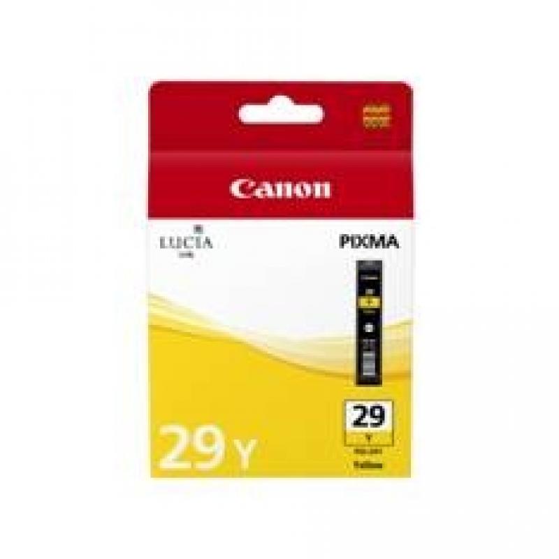 Cartucho tinta canon pgi - 29y amarillo pixma pro 1 - Imagen 1