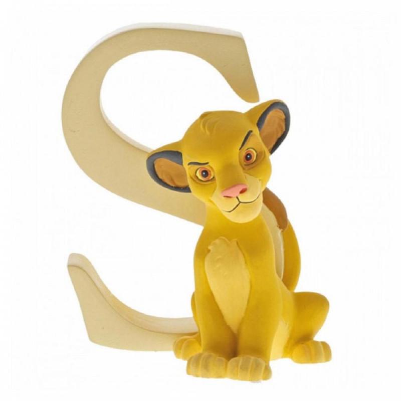 Figura enesco disney el rey león simba letra s