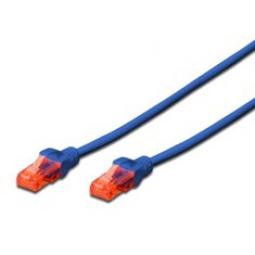 Cable red ewent latiguillo rj45 utp cat6 0.5m azul